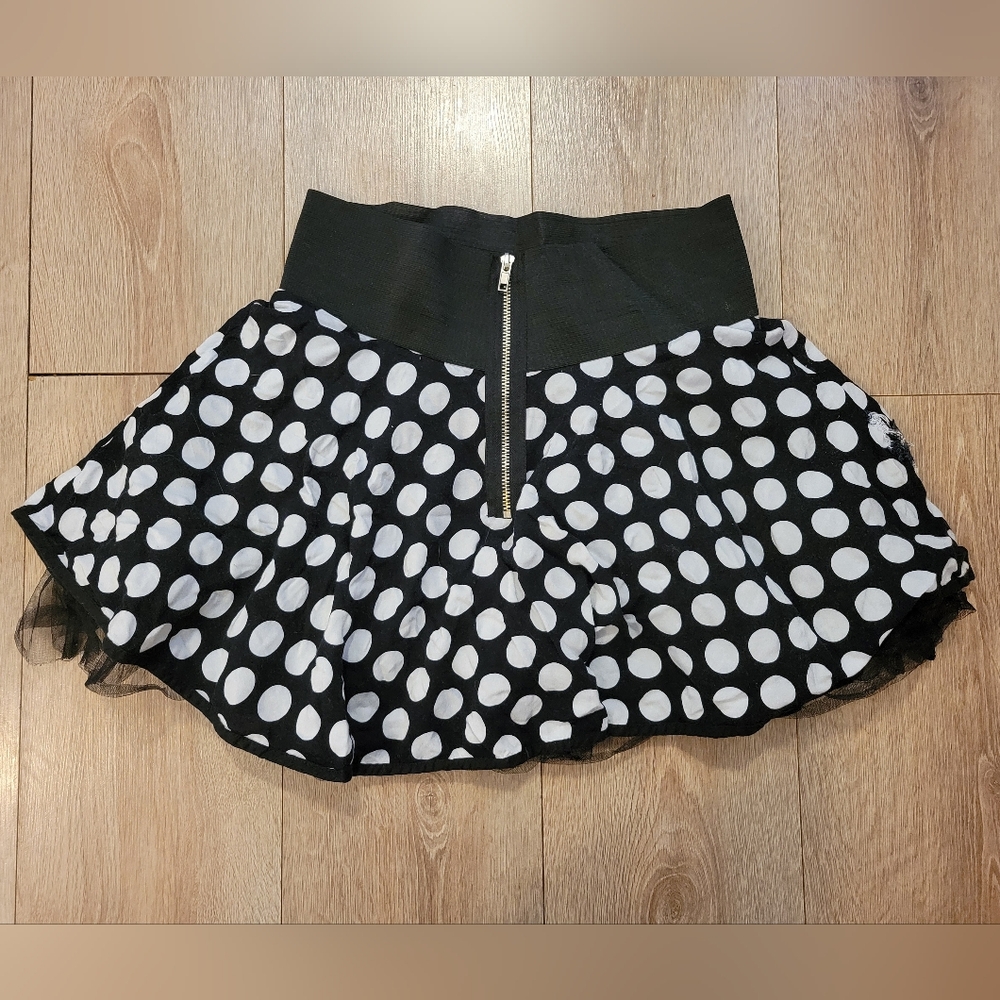 Black and White Polka Dot Women's Skirt